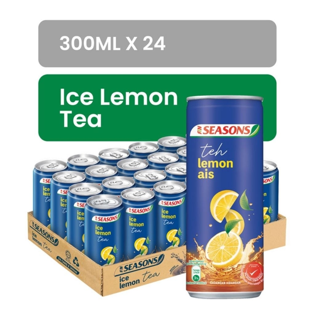 Seasons Ice Lemon Tea 300ml 24 Per Pack | Shopee Malaysia