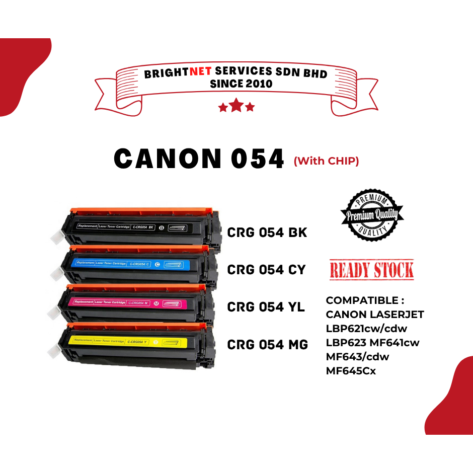 READY STOCK Canon 054 Compatible Toner Cartridge for Canon LBP621cw ...