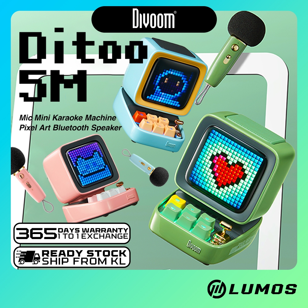 [READY STOCK] Divoom Ditoo 5M Global Version Pixel Art Game Portable ...