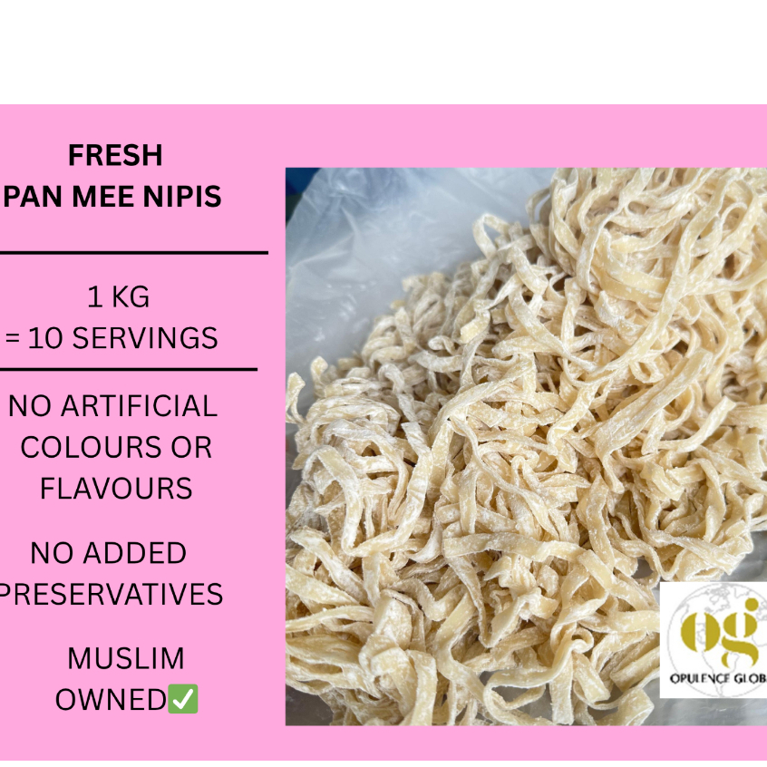 Fresh Pan Mee Flat Noodles 1 kg mee tarik segar | Shopee Malaysia