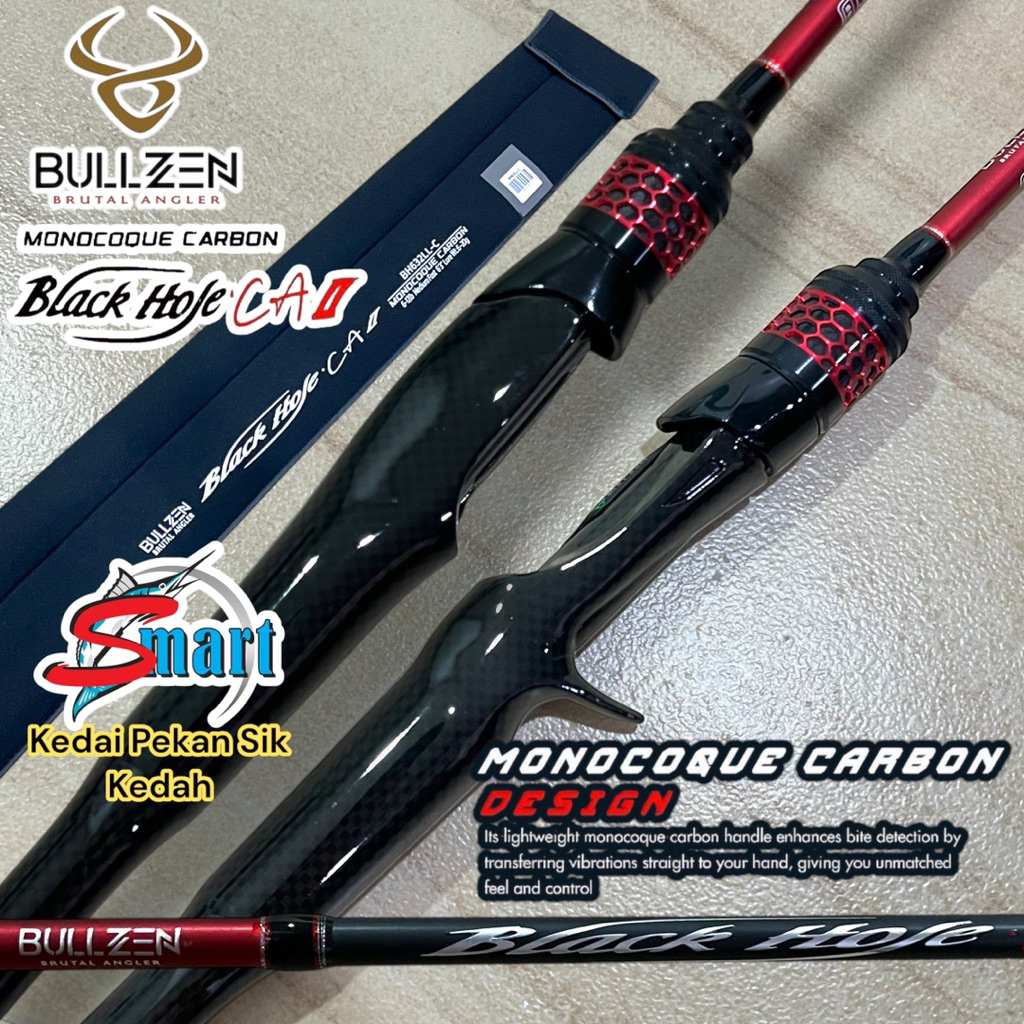 BULLZEN BLACK HOLE CA II BAITCASTING GRAPHITE FISHING ROD | Shopee Malaysia
