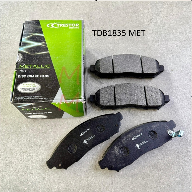 Bendix DB1835 Front Disc Brake Pad Nissan Navara D40, Serena C26 Metal ...