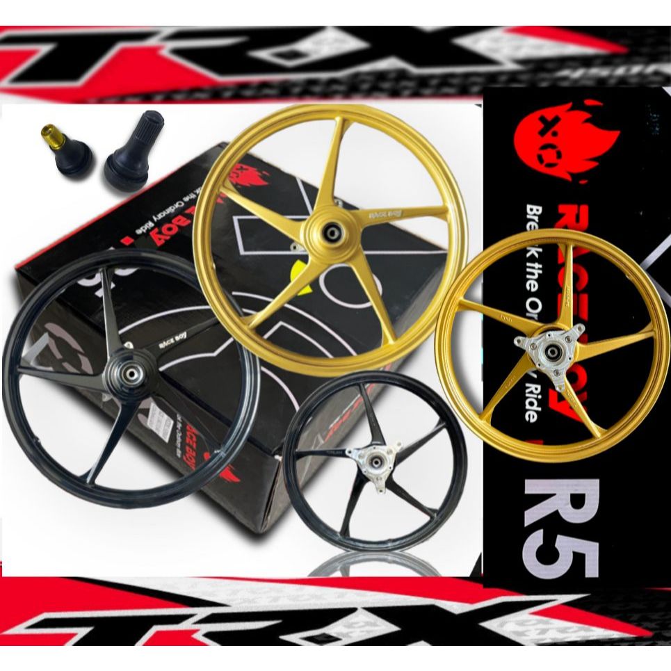 (FREE TUBELESS HEAD) RACE BOY X ENKEI R5 SP500 SPORT RIM YAMAHA NVX ...
