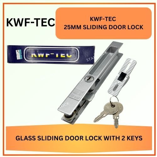 KWF-TEC 25mm Glass sliding door lock - 玻璃门锁 | Shopee Malaysia