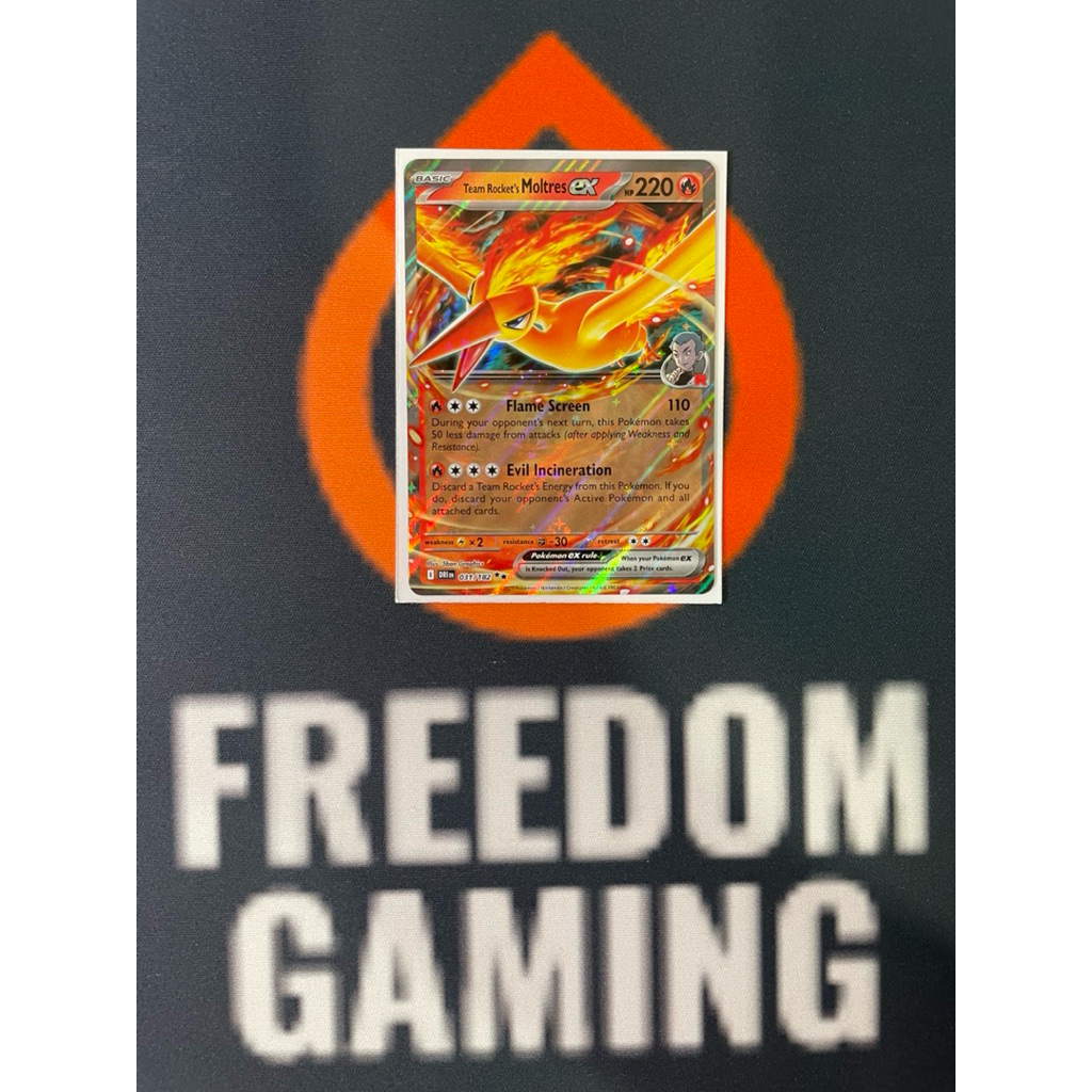 Pokemon TCG Destined Rivals - Team Rocket’s Moltres ex (Mint) | Shopee ...