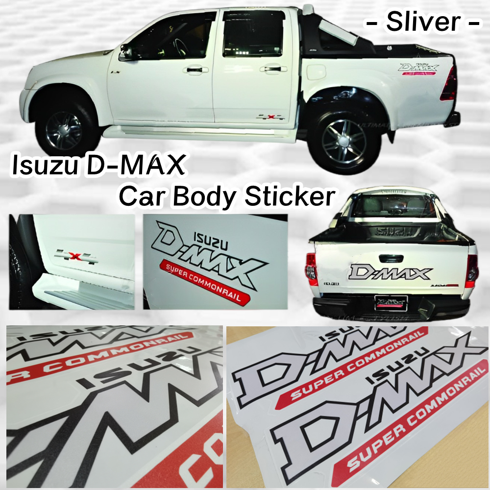 Isuzu D-Max Car Side Body Sticker - Grey / Black | Shopee Malaysia