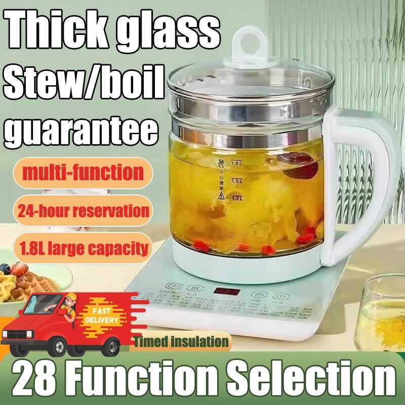 Multi-function Electric Kettle 1.8L Health Pot With Strainer Portable ...