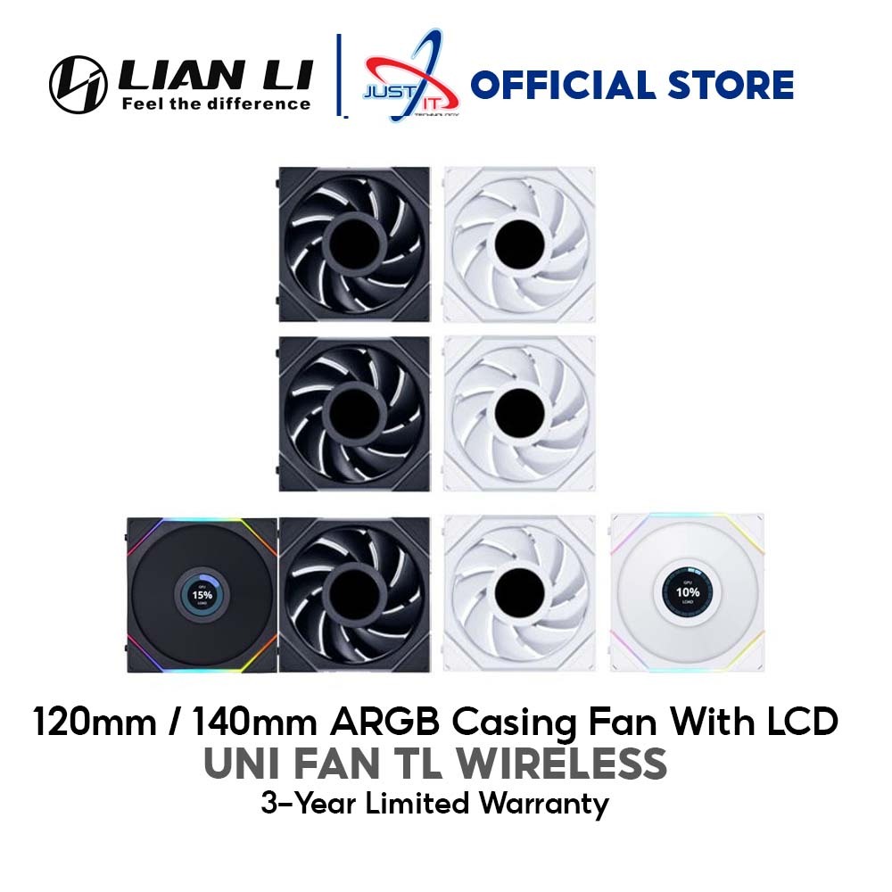 LIAN LI UNI FAN TL WIRELESS LCD TL120 / TL140 120MM / 140MM ( FORWARD ...