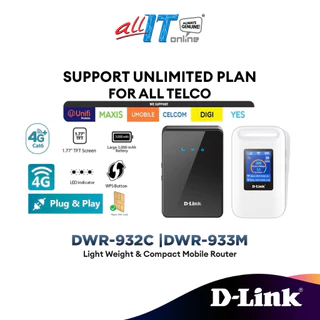 D-Link DWR-932C | DWR-933M | DWR-930M | DWR-932 Wireless Hotspot 4G/5G Mobile Router Pocket