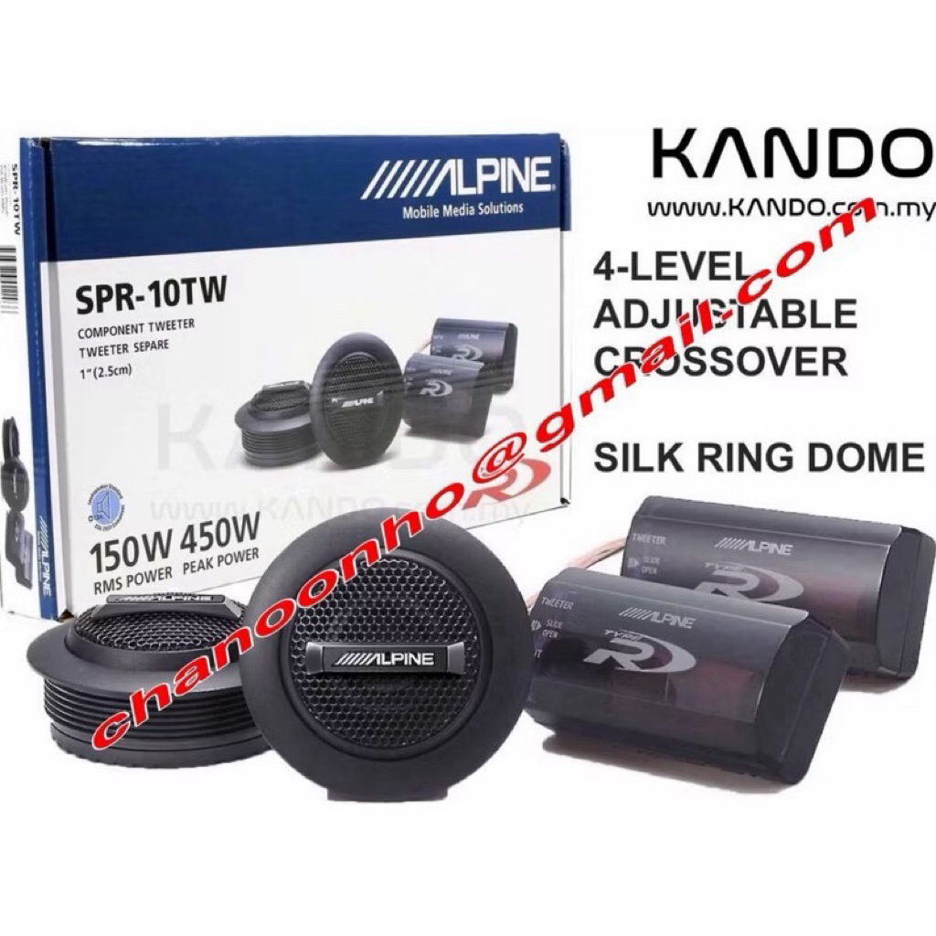 ALPINE SPR-10TW COMPONENT TWEETER set | Shopee Malaysia