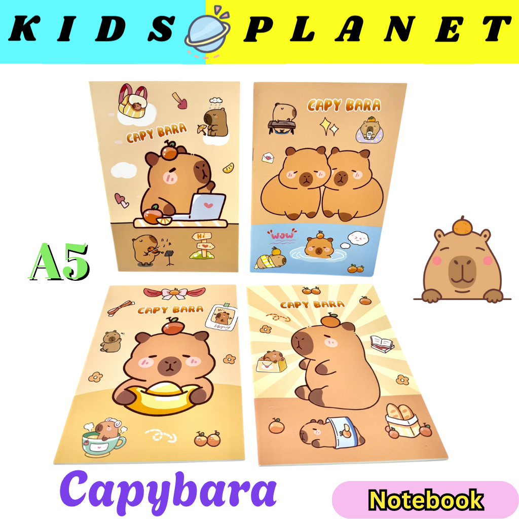 Notebook | Capybara A5 size notebook children kids school memo gift ...