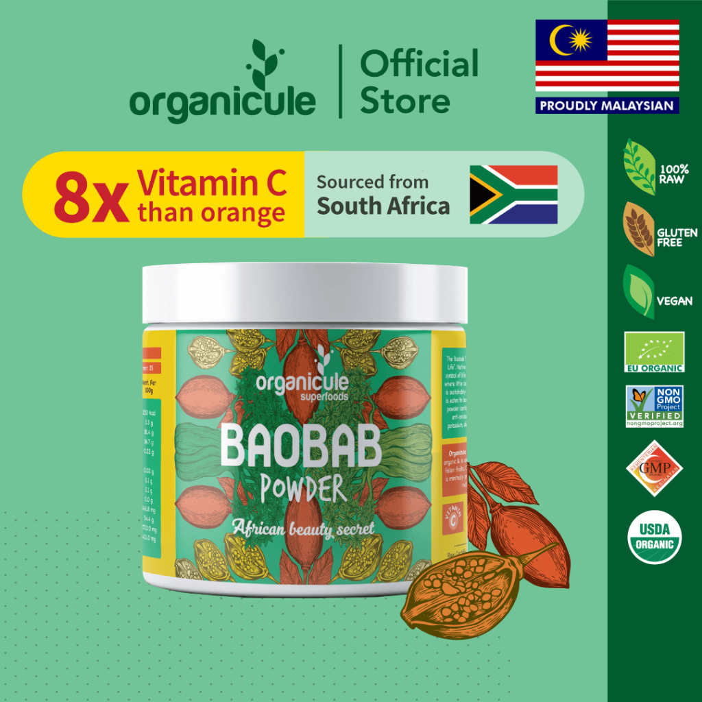 [Clearance Short Exp] Organicule Baobab Powder [300g] | Rich in Vitamin ...