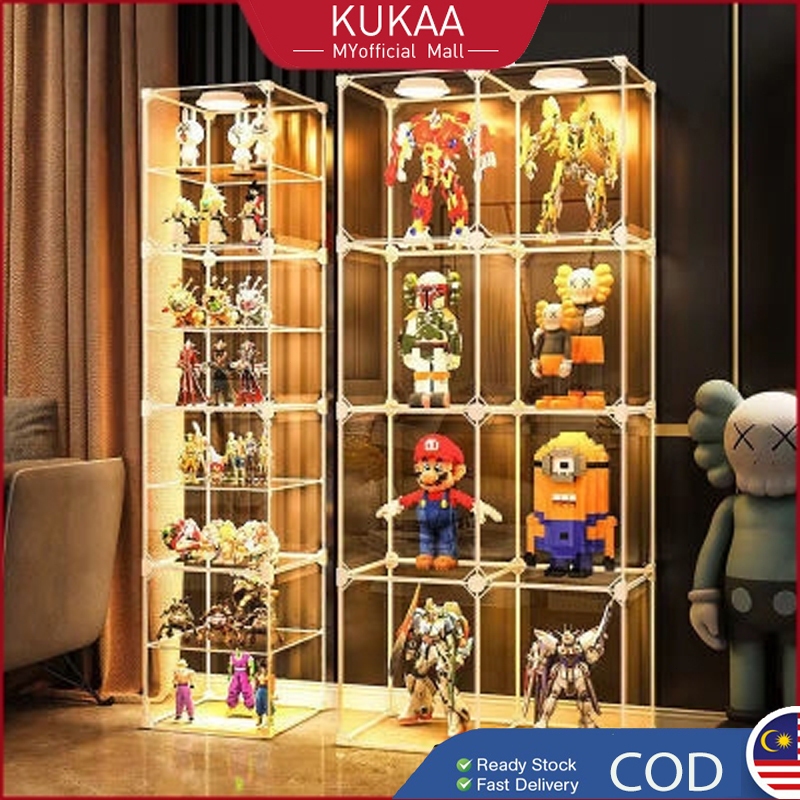 Kukaa Transparent Display Storage Box High-quality Showcase Cabinet ...