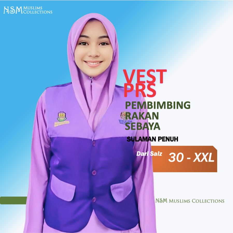 Vest dan Tie PRS Sekolah, Pembimbing Rakan Sebaya | Shopee Malaysia
