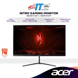 ACER NITRO KG240Y X1 24" / KG270 X1 27" IPS Gaming Monitor | 200Hz | AMD FreeSync Premium | 1ms | 1080p