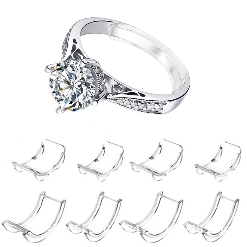 8PC Invisible Ring Size Adjuster Ring Adjuster Ring Anti-off Device ...