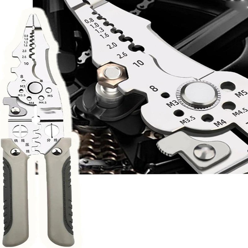 Multifunction Wire Stripper Piler Wire Cutter Crimping Tool Electrical ...
