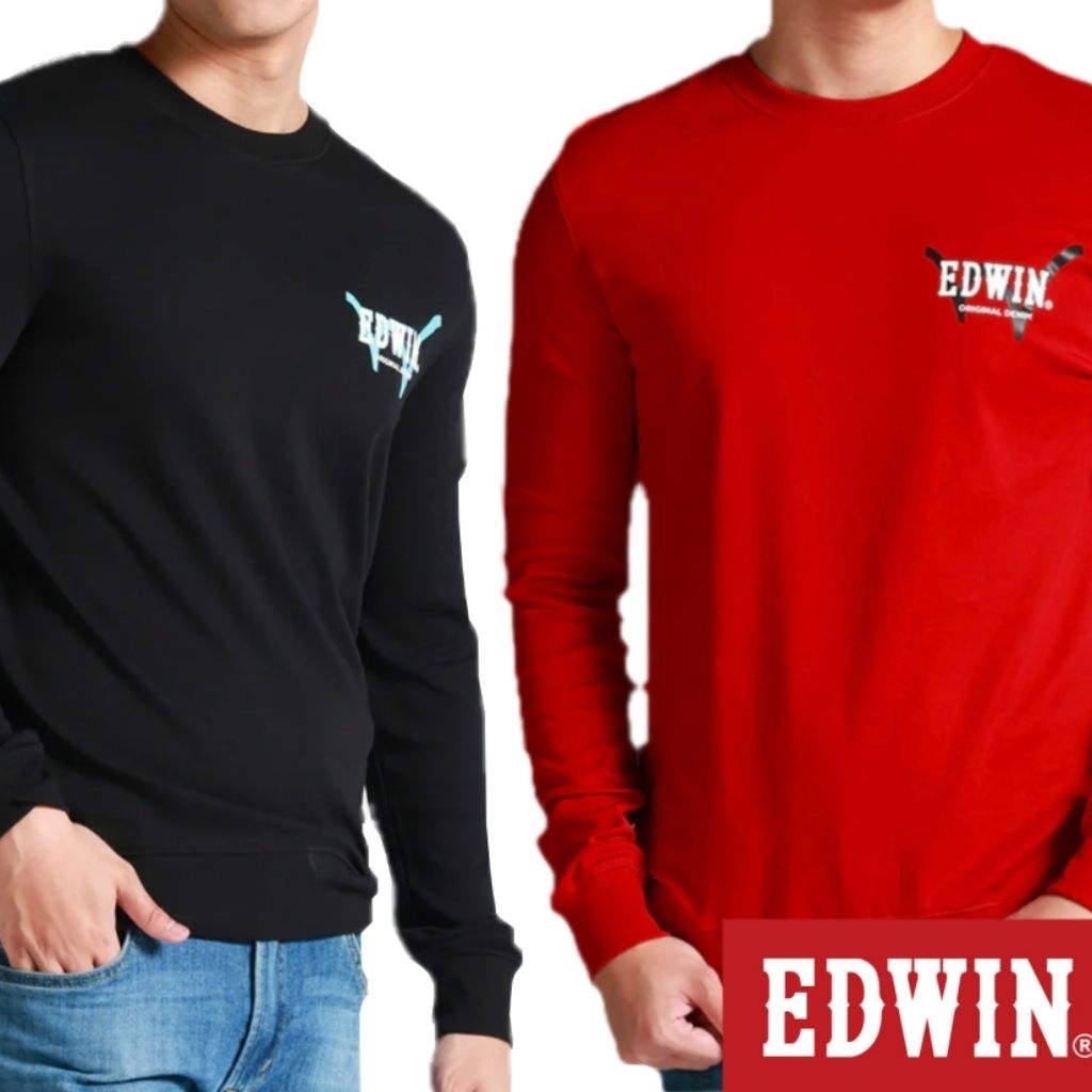 Original EDWIN Men's Graphic Long t shirt 7488 1938 | Shopee Malaysia