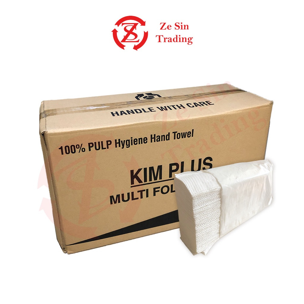 [CARTON] (16 packs x 250 sheets) 1ply Multifold Hand Towel / M Fold ...