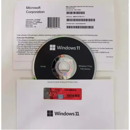MICROSOFT Windows 11 Professional oem dvd pack Lifetime validity 64 bit ...