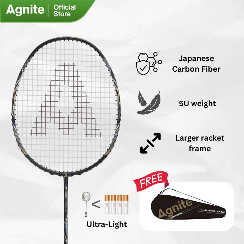 Agnite Raket bulu tangkis Carbon Integrated 4U Badminton Racket ...
