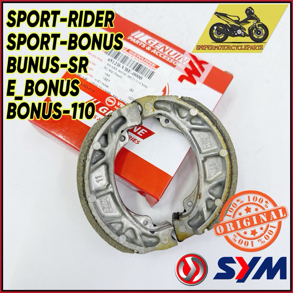 [100% ORI] SPORT RIDER / SPORT BONUS SR / E-BONUS BRAKE SHOE LINING ...