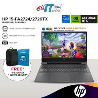 HP Victus 15-FA2724/2726TX 15.6" FHD 144Hz Gaming Laptop (Intel® Core™ i5-13420H | 16GB | 512GB SSD | RTX™ 2050 / 4050)