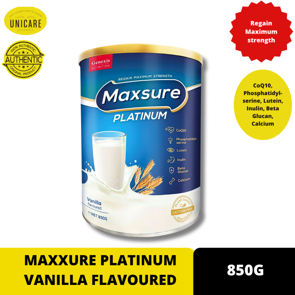 MAXXURE PLATINUM VANILLA FLAVOURED 850G | Pemakanan untuk Kesihatan ...
