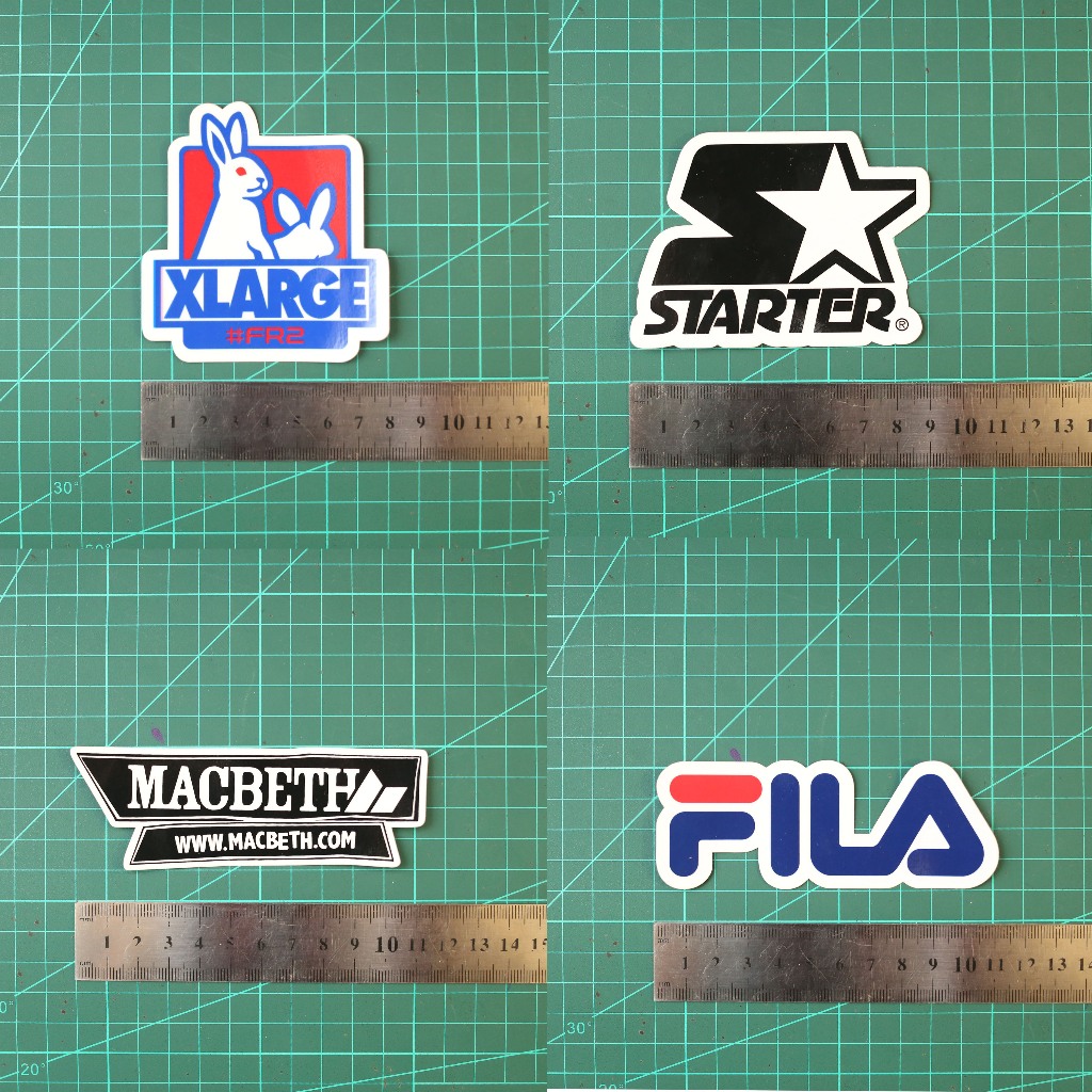 Sticker ( X-Large, Starter, Macbeth, Fila ) | Shopee Malaysia