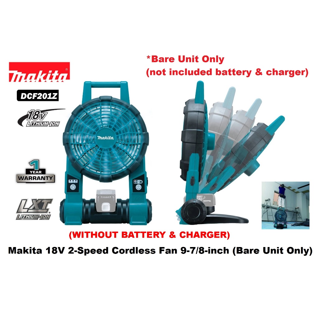 Makita DCF 18V LXT Lithium‑Ion Cordless Job-site Fan (Bare Unit ...