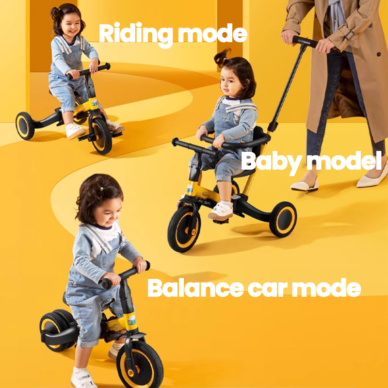 3-in-1 Baby Balance Bike/Tricycle/Stroller - Basikal Tiga Roda Anti-Tip ...
