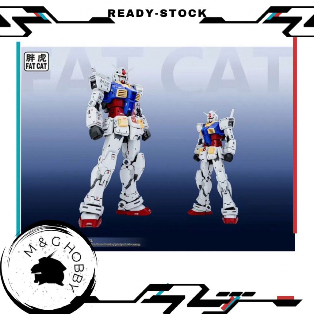 Ready Stock 】Fat-Cat MG 1/100 RX-78 Ver.2.0 ( RG Enlarged Version