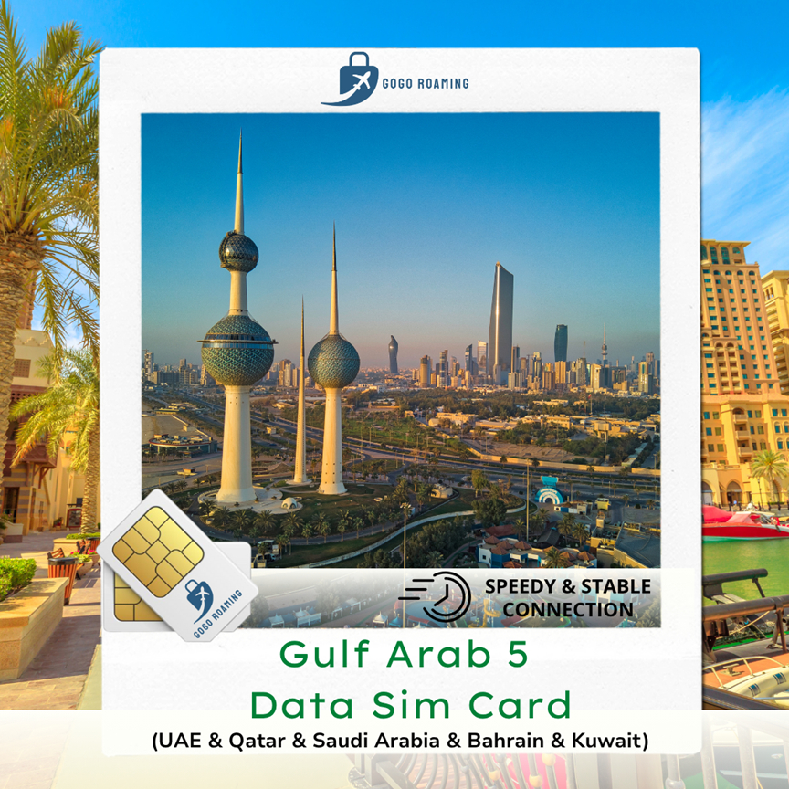 Gulf Arab 5 l UAE , Qatar , Saudi , Bahrain, Kuwait Sim Card【3GB-10GB ...