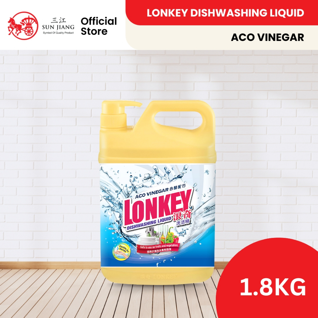 Lonkey Dishwashing Liquid Aco Vinegar (1.8kg) | Shopee Malaysia