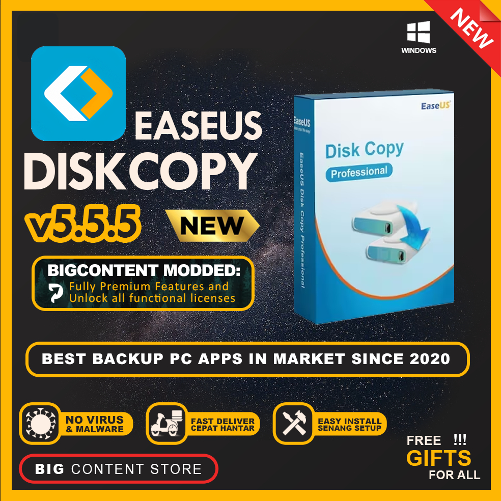 EaseUS Disk Copy v5.5 💯 EASY INSTALL SOFTWARE 💯 LIFETIME PREMIUM 💯 FAST ...