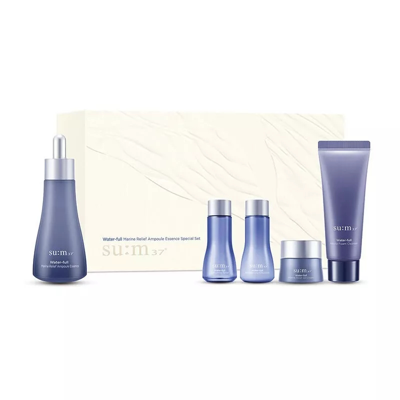 [ Su:m37 ] SUM37 Water-full Marine Relief Ampoule Essence Special Set ...