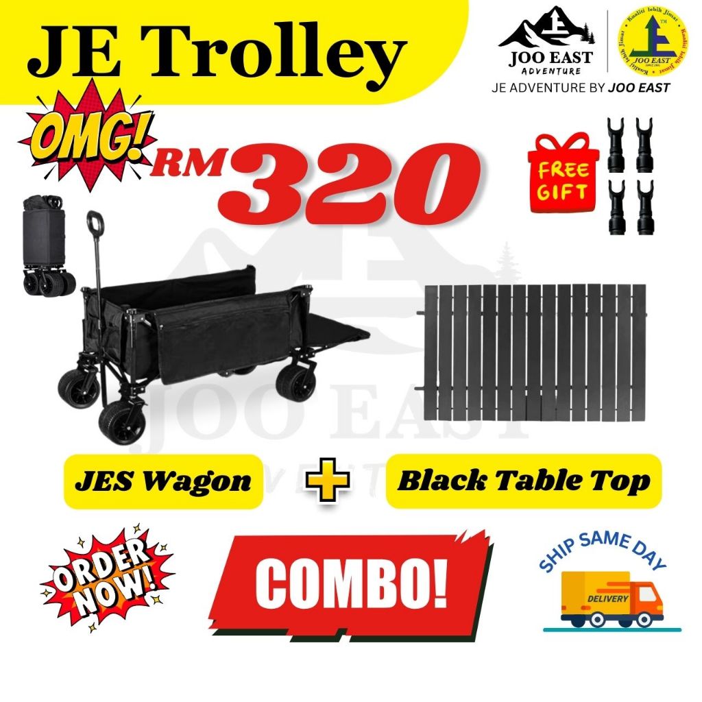 Camping Wagon / Trolley [JOOEAST] Ready Stock | Shopee Malaysia