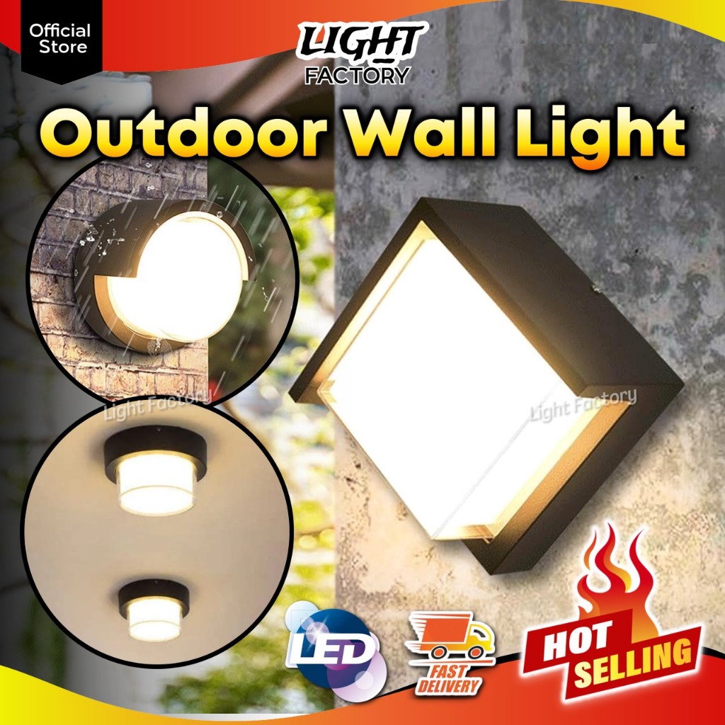 LED Outdoor Wall Light IP65 Weatherproof Modern LED Wall Lamp Indoor Up ...