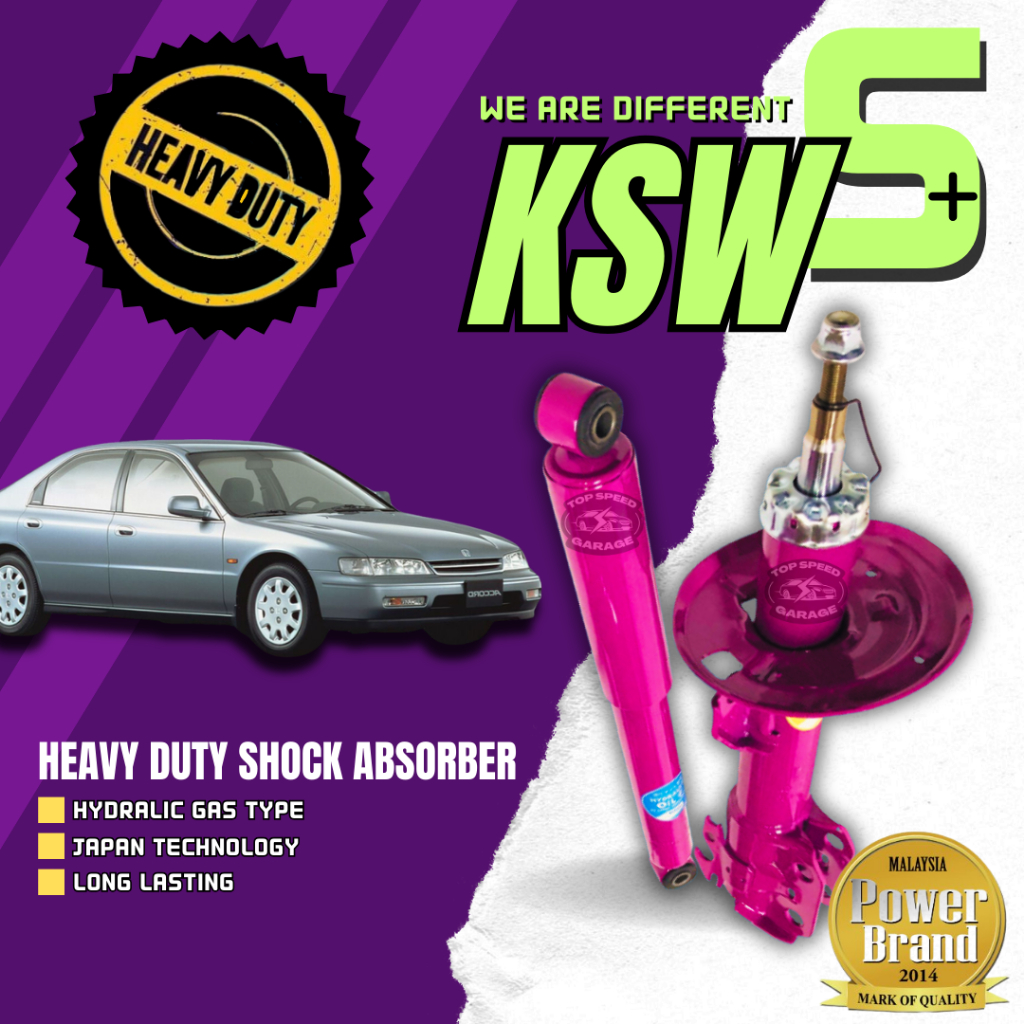 KSW S+ Gas Heavy Duty Shock Absorber Front Rear Set (18Months Warranty ...