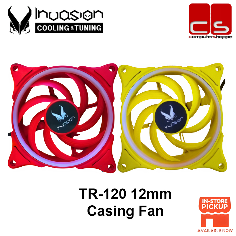 INVASION TR-120 ARGB PC Fans (RED/YELLOW) (120MM) | Shopee Malaysia