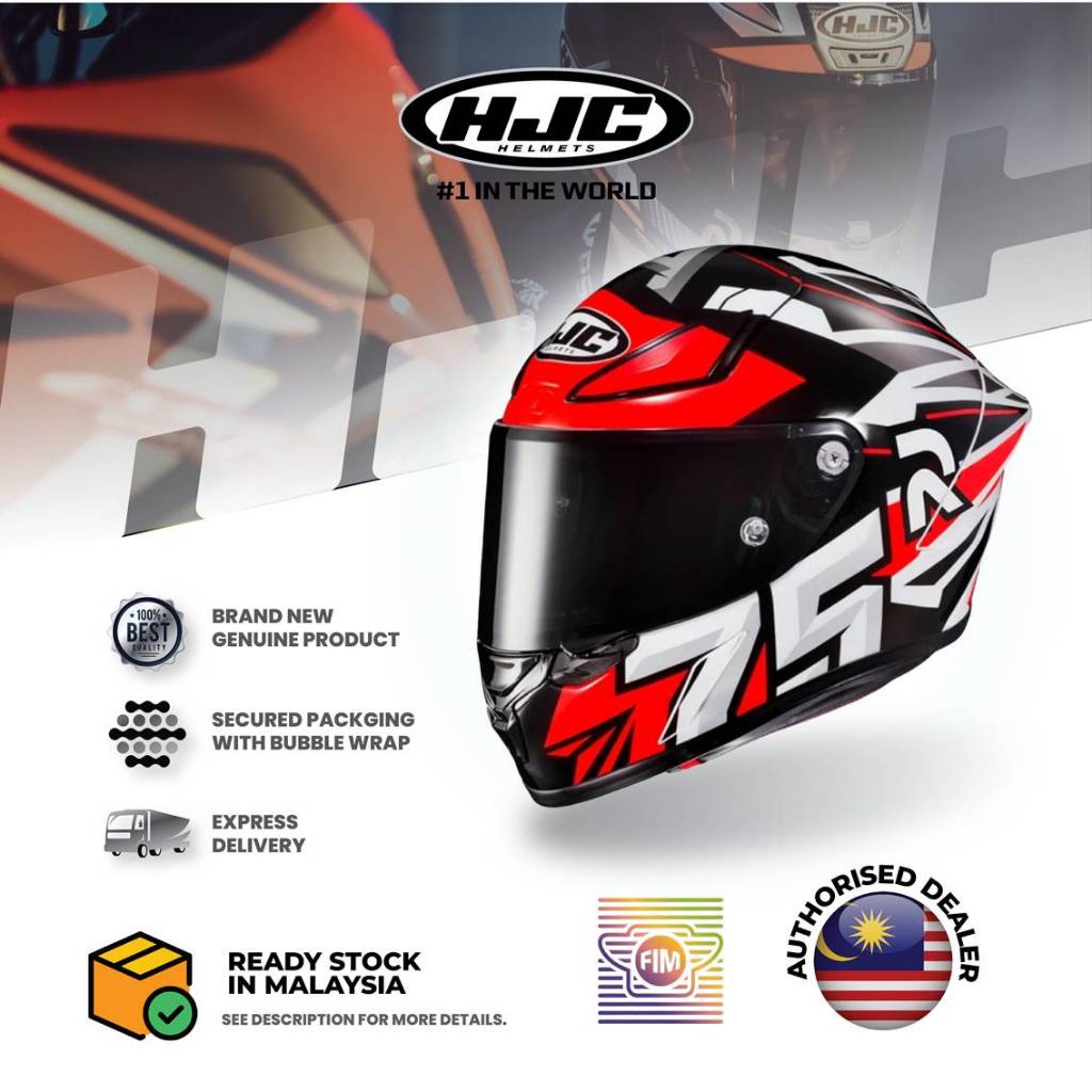 HJC RPHA 1 Full Face Racing Helmet - Arenas Replica motor keledar HJC ...