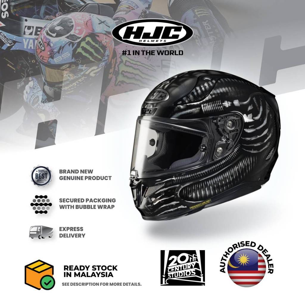 FULL FACE HJC RPHA 11 Helmet Alien FOX [FOX STUDIO LICENSED