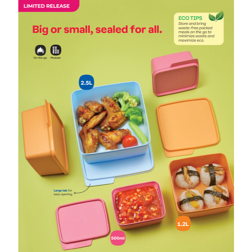 Tupperware Basic line (1) 500ML / 1.2L / 2.5L / 5.0L | Shopee Malaysia