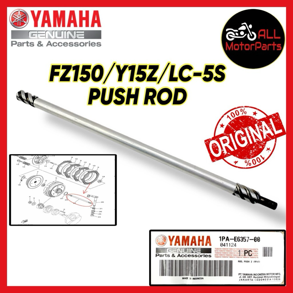 [100% ORI] Y15Z Y15ZR Y15 / FZ150 FZ / LC135-5S LC 5S 1PA-E6357 PUSH ...