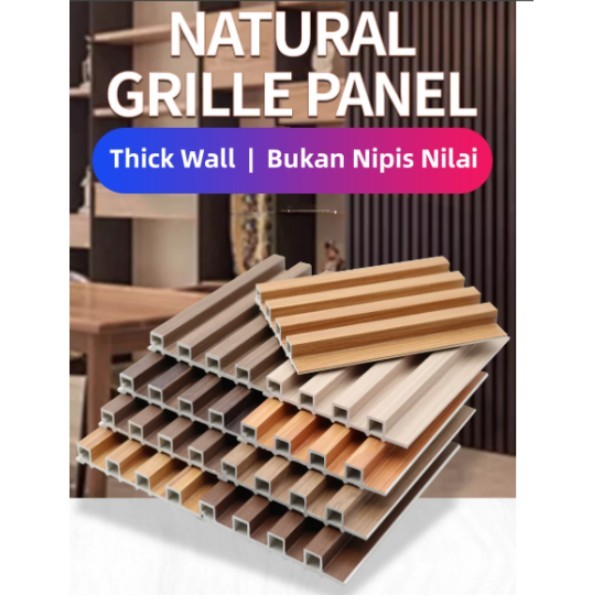 Panjang Fluted panel WPC Flutted WallPanel PVC Wood Strip wall ...