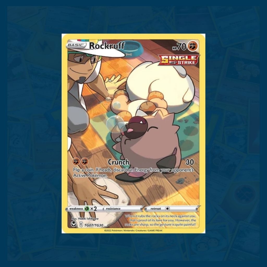 Rockruff (TG07/TG30) Holo Rare | Silver Tempest | Pokemon TCG Card ...