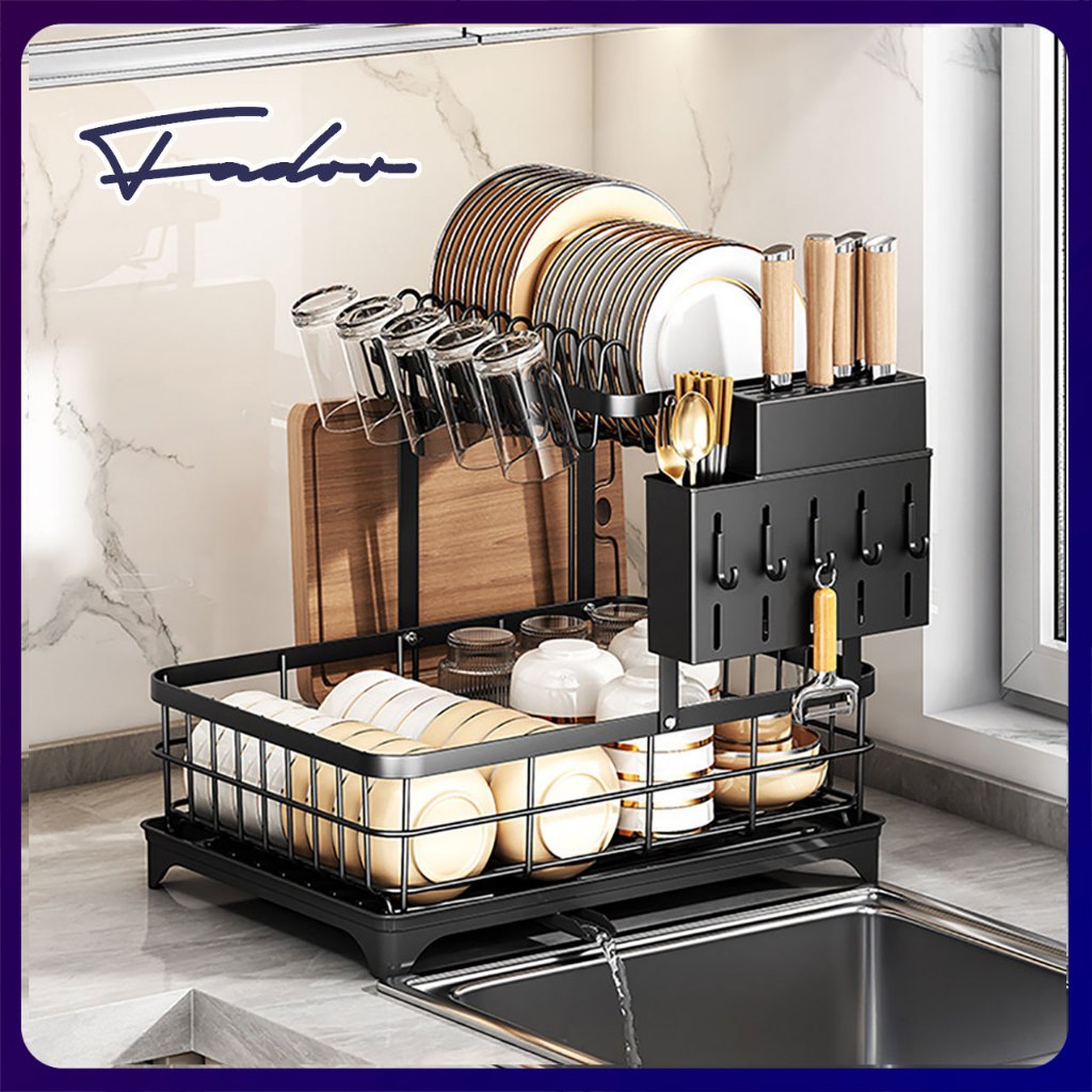 Fador Organizer Rak Pinggan Spice & Dish Rack Rak Dapur Kitchen Dish ...