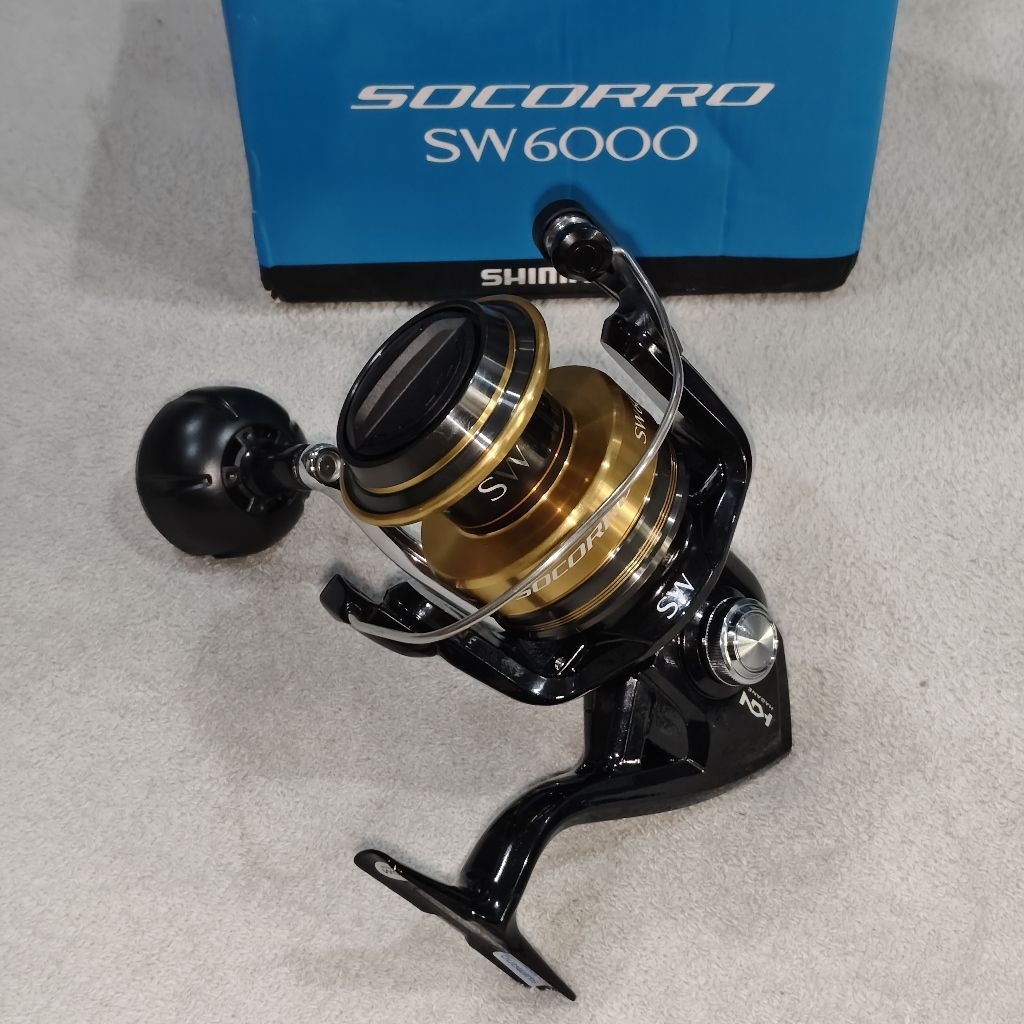 Shimano Socorro SW6000 Saltwater Spinning Reel – Heavy Duty | Max Drag ...