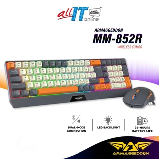 Armaggeddon MM 852R DUO Stealth Dual-Mode Connectivity Gaming Keyboard and Mouse Combo with Long Battery Life