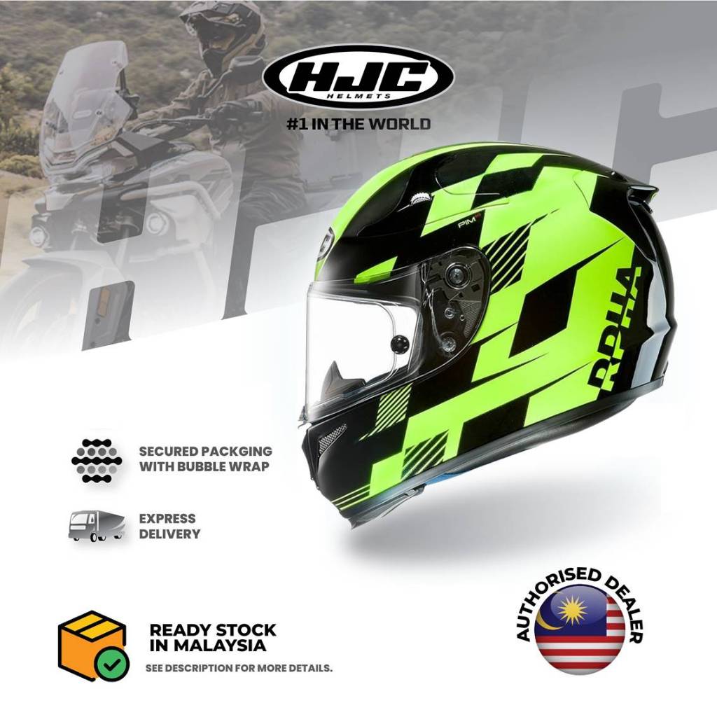 FULL FACE HJC RPHA 10 plus Tibueron MC4H | Shopee Malaysia